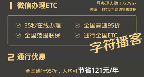 微信免费办理ETC给力点